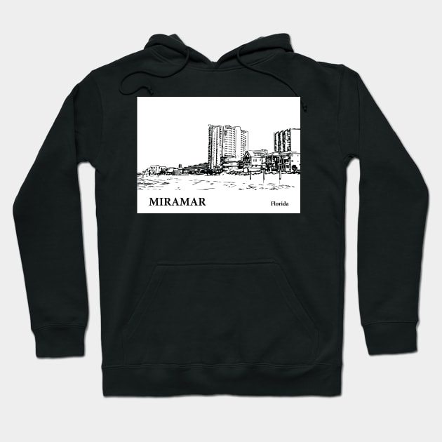 Miramar Florida Hoodie by Lakeric